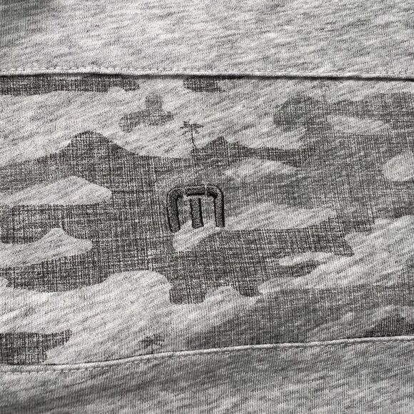 Travis Mathew Park It Polo Mens XL Camo Stripe Performance Golf Shirt Athliesure - Picture 4 of 9